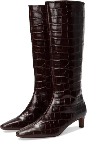 Madewell Women's Dorchester Dimes Tall Boot-Croc Knee High