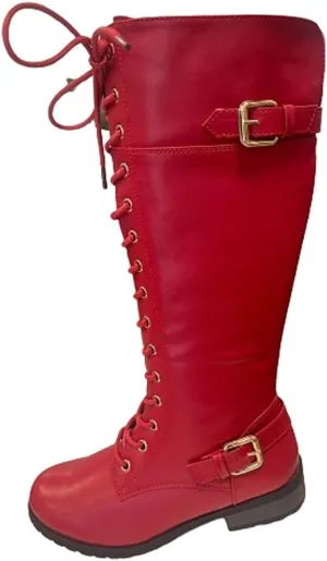 Mango 27 Womens Knee High Buckle Riding Boots