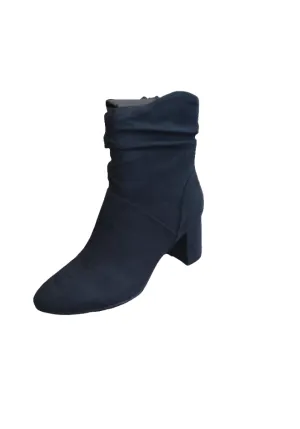 Marco Tozzi  Heeled Ankle boot in Dark Red and Dark Navy