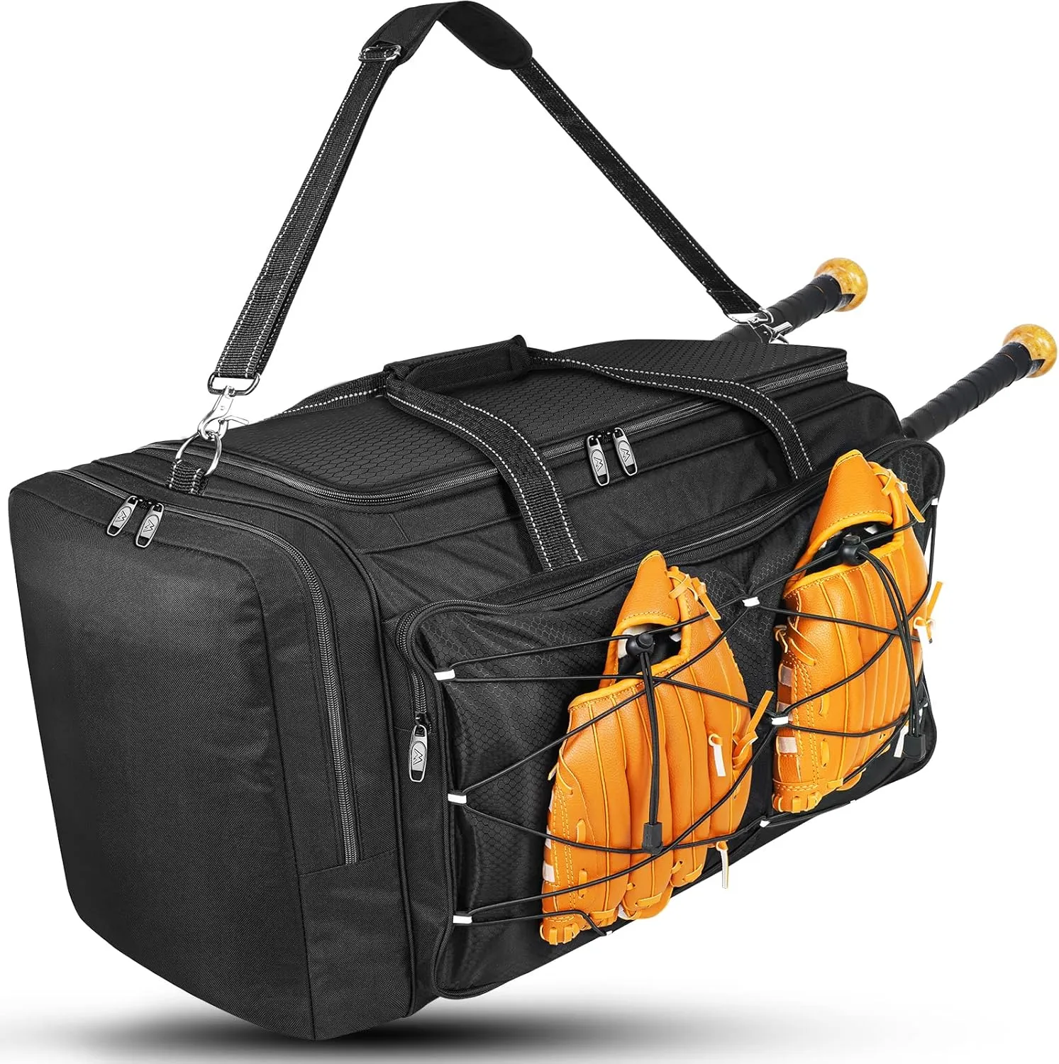 MATEIN Baseball Bag, Extra Large Catchers Gear Bag for Baseball Equipment, with Vented Shoes Compartment, Men Softball Duffle for TBall Bat, Batting Mitten, Teeball Gear, Helmet