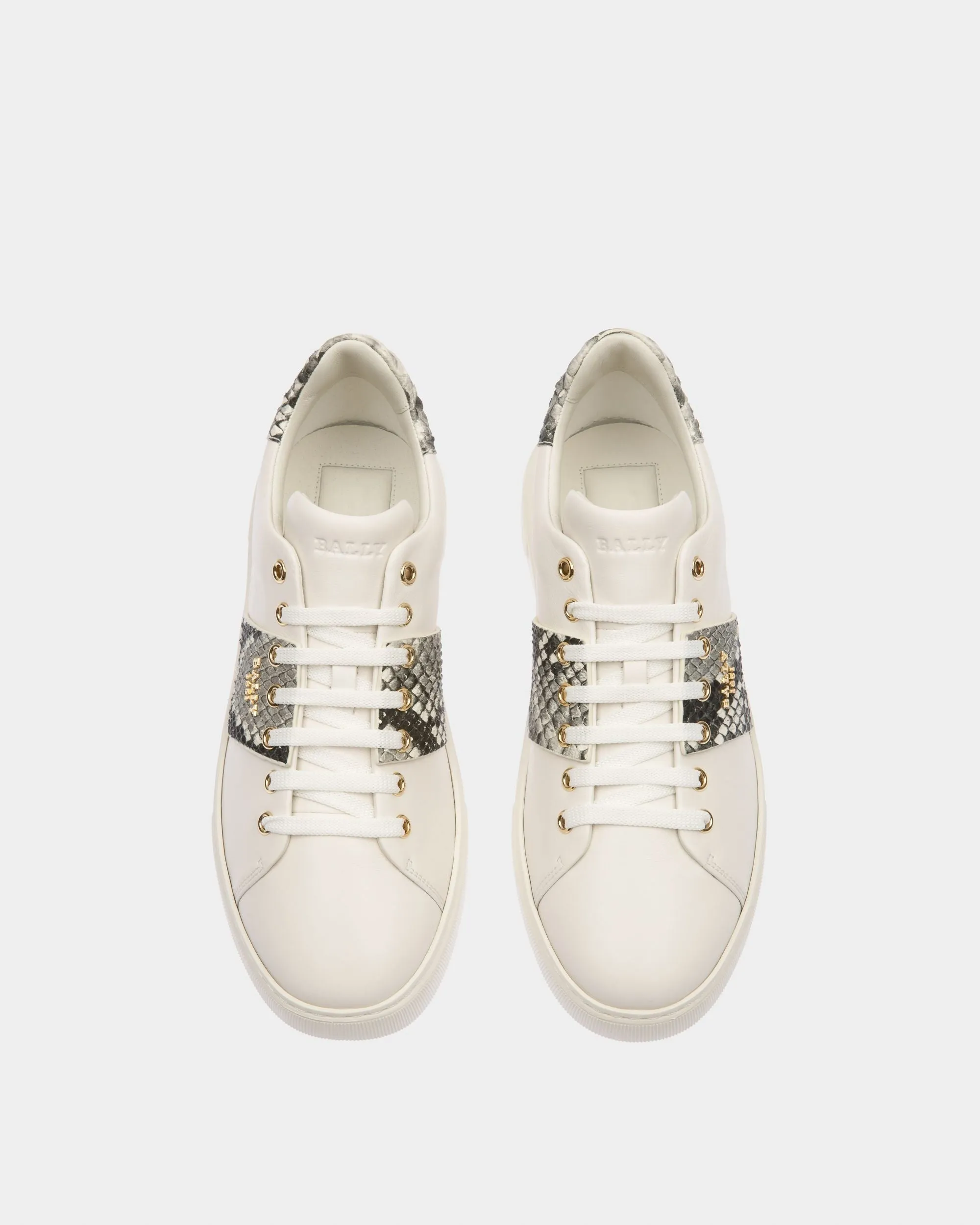 Mattye Leather Sneakers In White