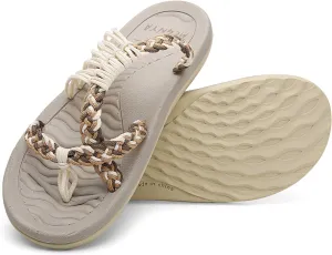 MEGNYA Women's flip Flops Sandals Arch Support, Comfortable Walking Sandals, Water Sandals Perfect for The Beach/Long Walks/Poolside