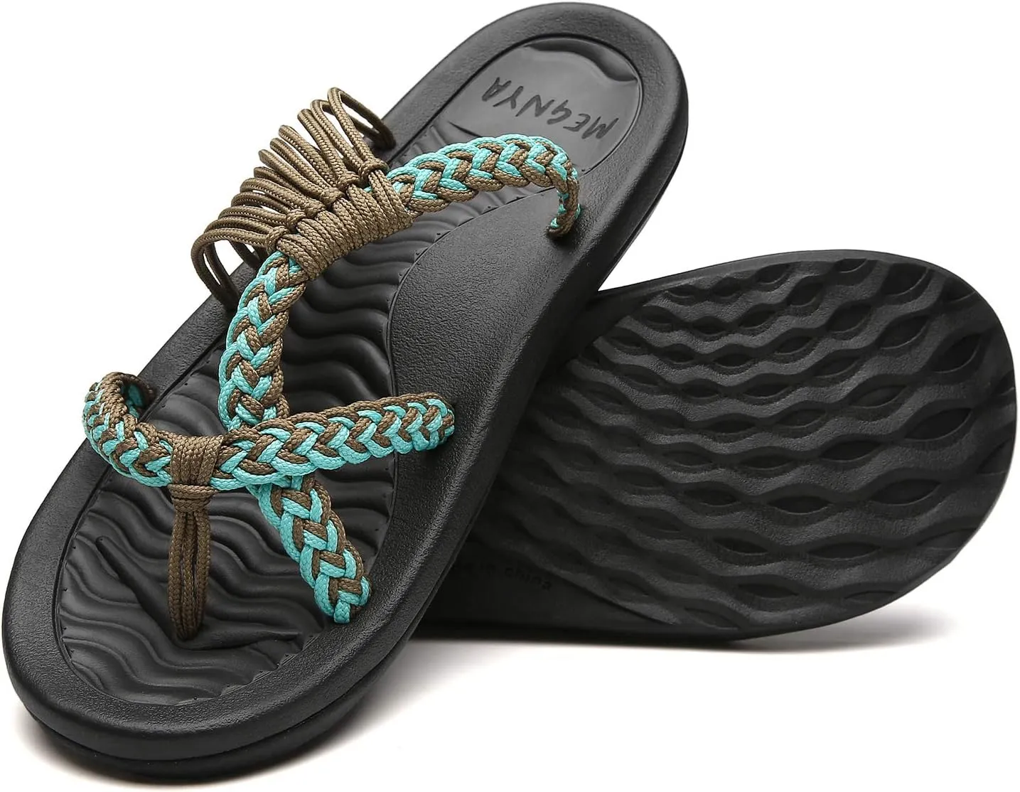 MEGNYA Women's flip Flops Sandals Arch Support, Comfortable Walking Sandals, Water Sandals Perfect for The Beach/Long Walks/Poolside