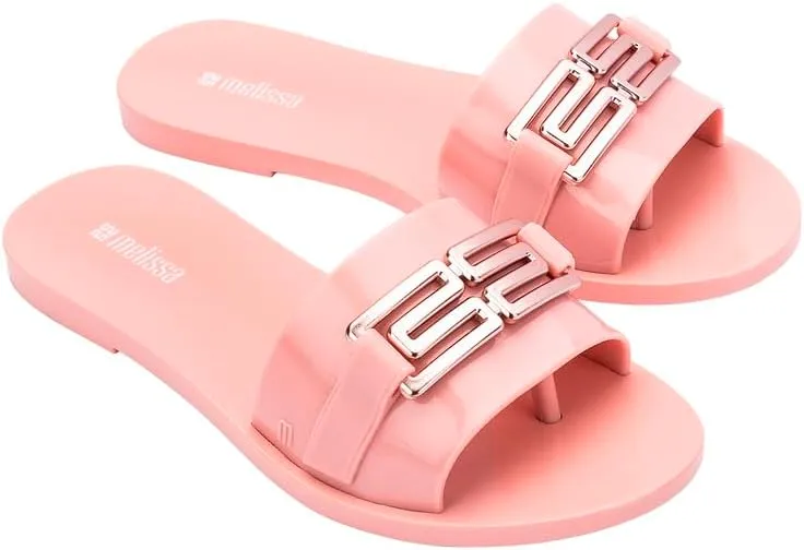 Melissa Babe M Chic Slide Sandals for Women – Stylish and Lightweight Slip-On with Comfortable Footbed, Durable MelFlex PVC, and Signature bubblegum Scent