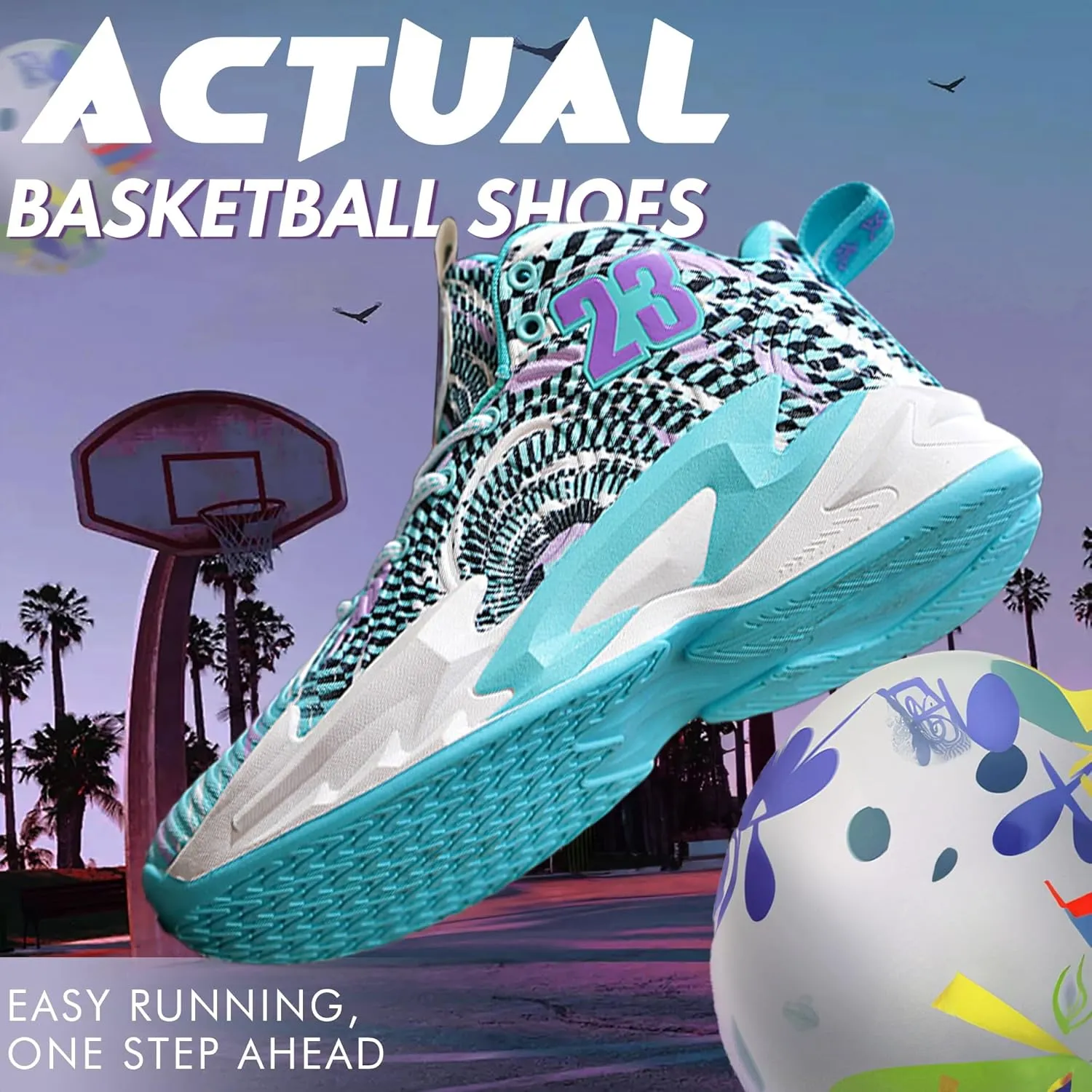Men Basketball Shose Breathable Men Non Slip Outdoor Fashion Sneakers