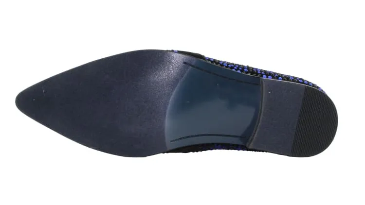 Men Dress Shoes- Desta Black/Royal Blue