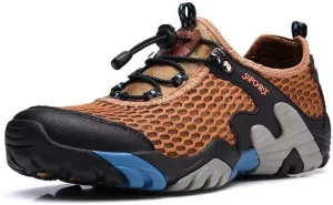 Men Women Breathable Mesh Hiking Shoes for Trekking Camping Aqua