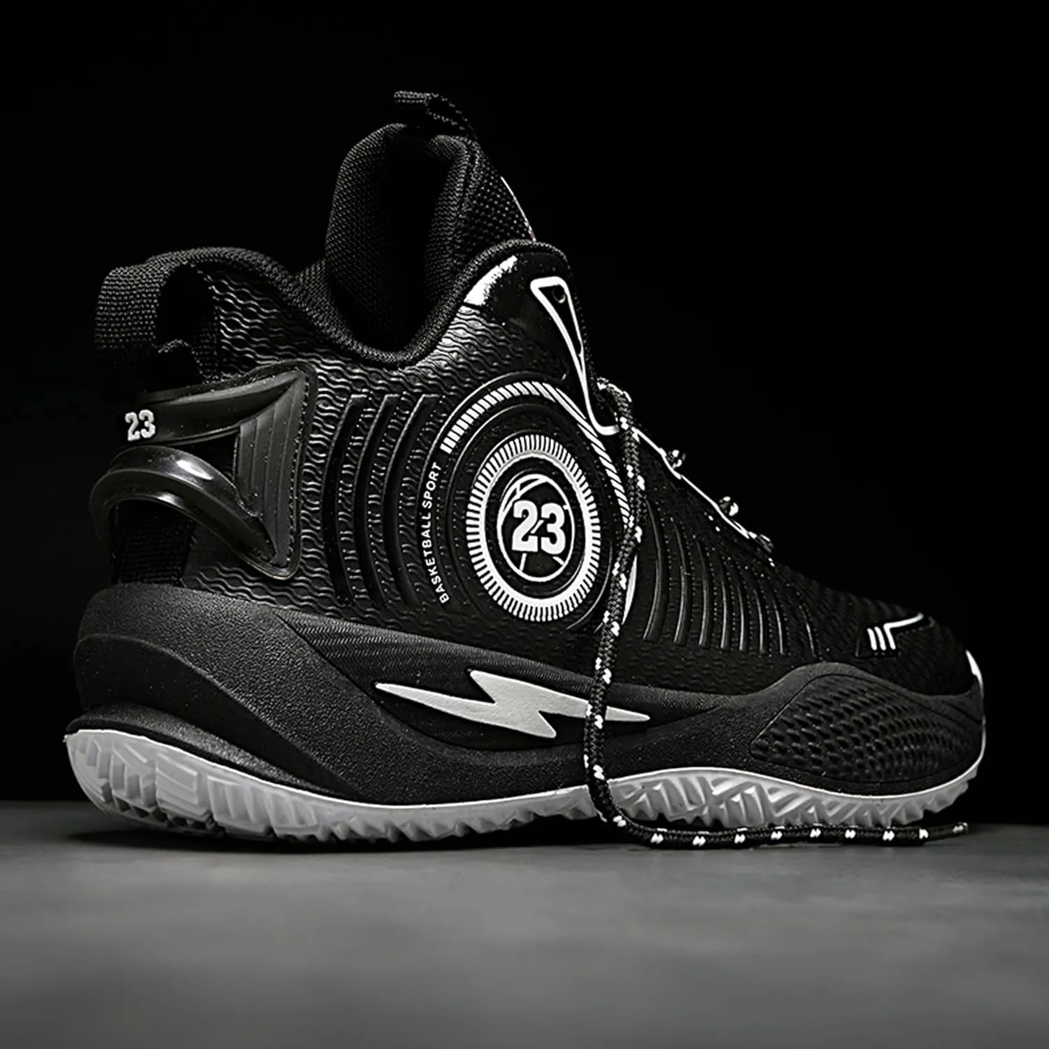 Men's Basketball Shoes High Top Anti Slip Shock-Absorbing Running Shoes Fashionable Durable Training Boots