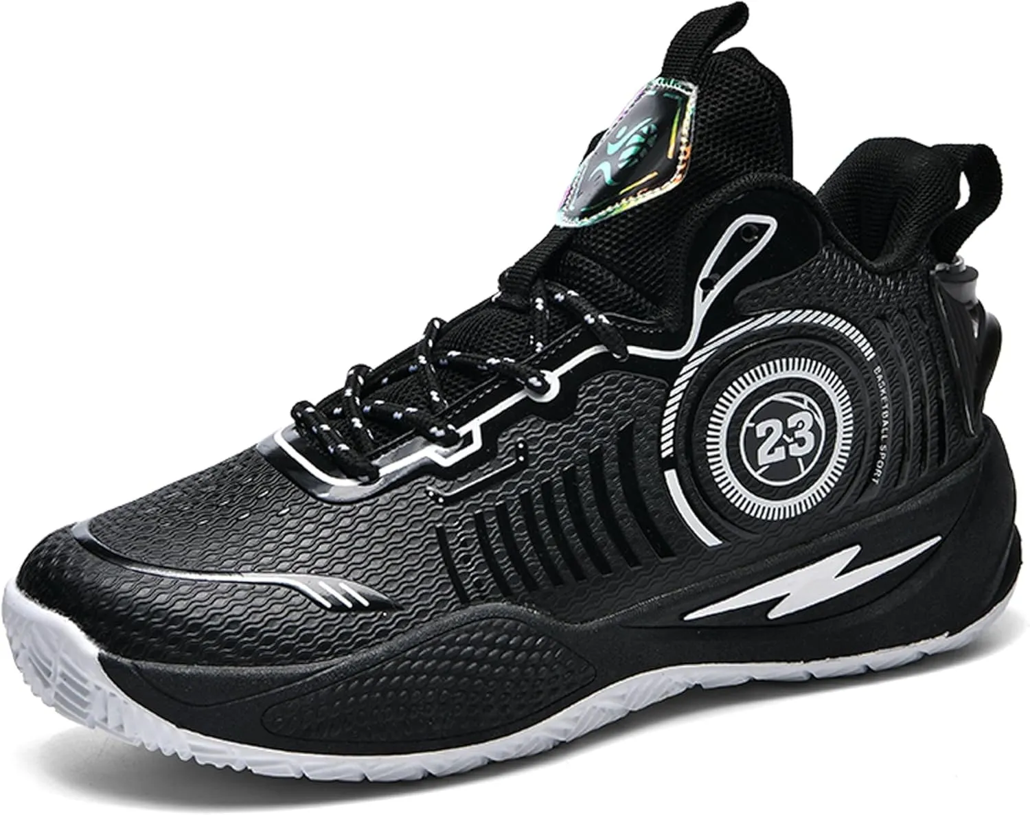 Men's Basketball Shoes High Top Anti Slip Shock-Absorbing Running Shoes Fashionable Durable Training Boots