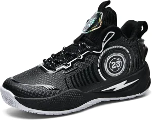 Men's Basketball Shoes High Top Anti Slip Shock-Absorbing Running Shoes Fashionable Durable Training Boots