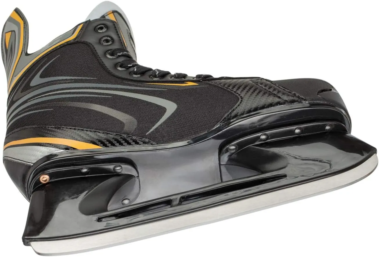 Mens Canadian R50 Ice Hockey Skates, Adult, Black
