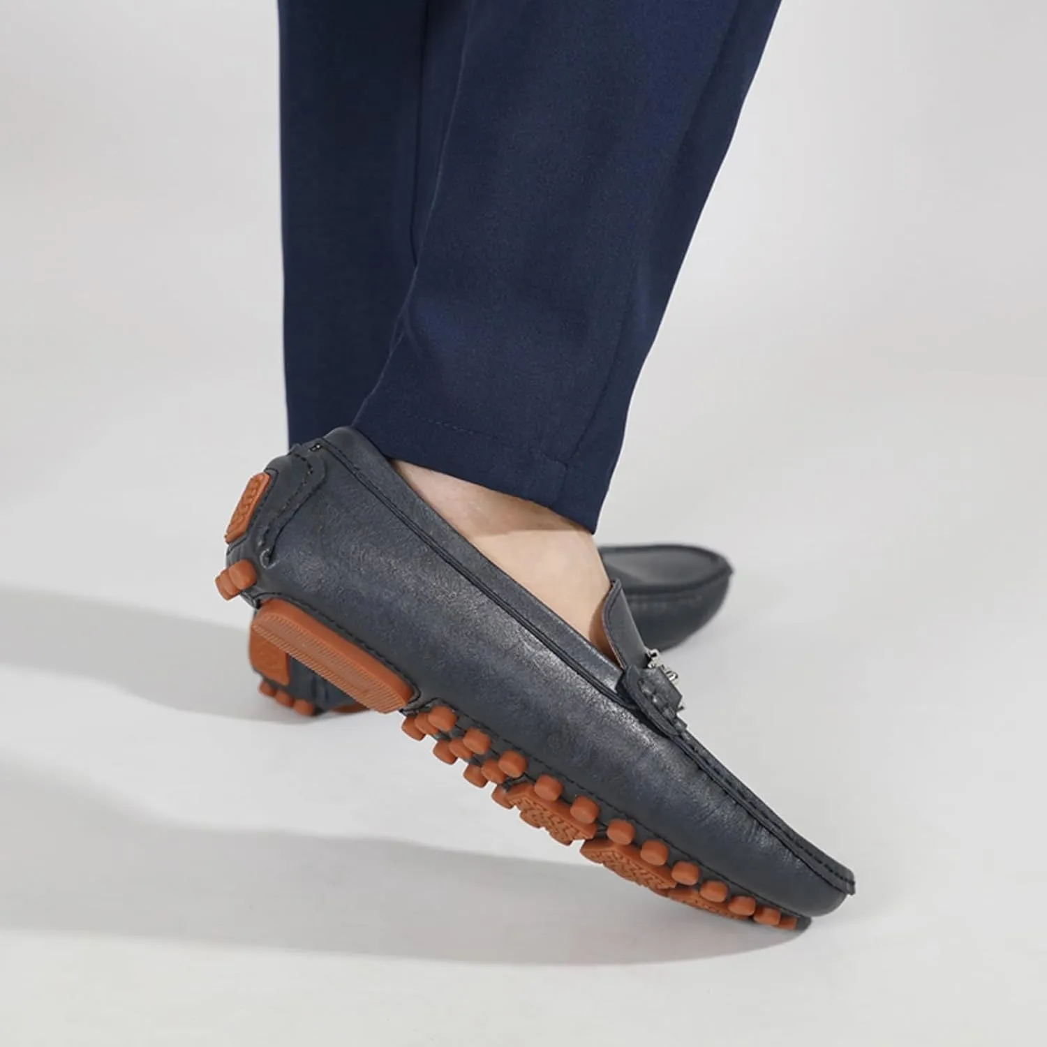 Men's Classic Penny Slip - On Loafer, Made of Cowhide Leather, with Soft Sole. Loafer for Men, Comfortable Men's Business Casual, Driving and Boat Shoes