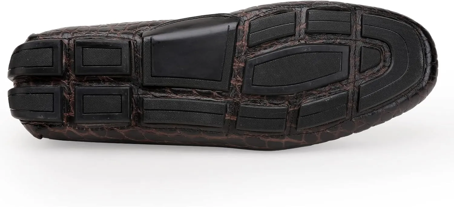 Men's Driving Moccasins Dress Shoes, Leather Casual Slip On Breathable Penny Loafers for Men