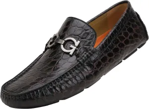 Men's Driving Moccasins Dress Shoes, Leather Casual Slip On Breathable Penny Loafers for Men