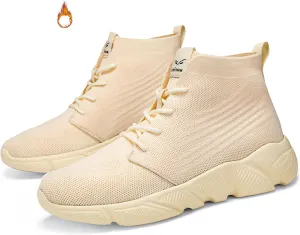 Men's High Top Breathable Sock Walking Shoes Casual Slip On Lightweight Soft Sole Fashion Sneakers Comfortable Work Gym Running Athletic Shoes