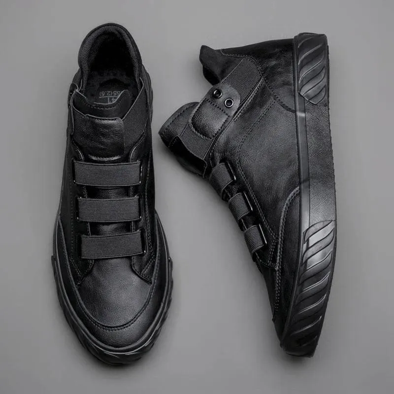Mens Leather Shoes - Breathable Comfortable Footwear