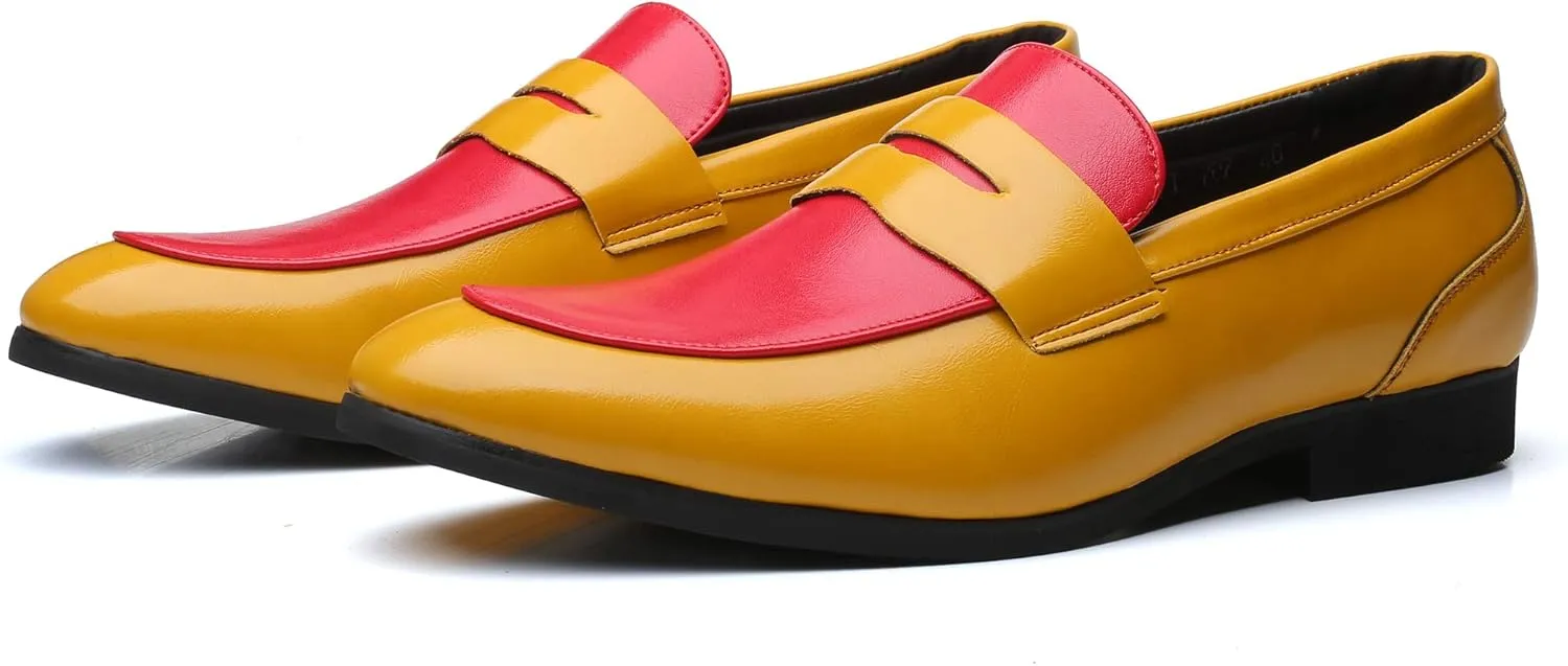 Mens Penny Loafers Stylish Casual Driving Slip on Dress Shoes Moccasins