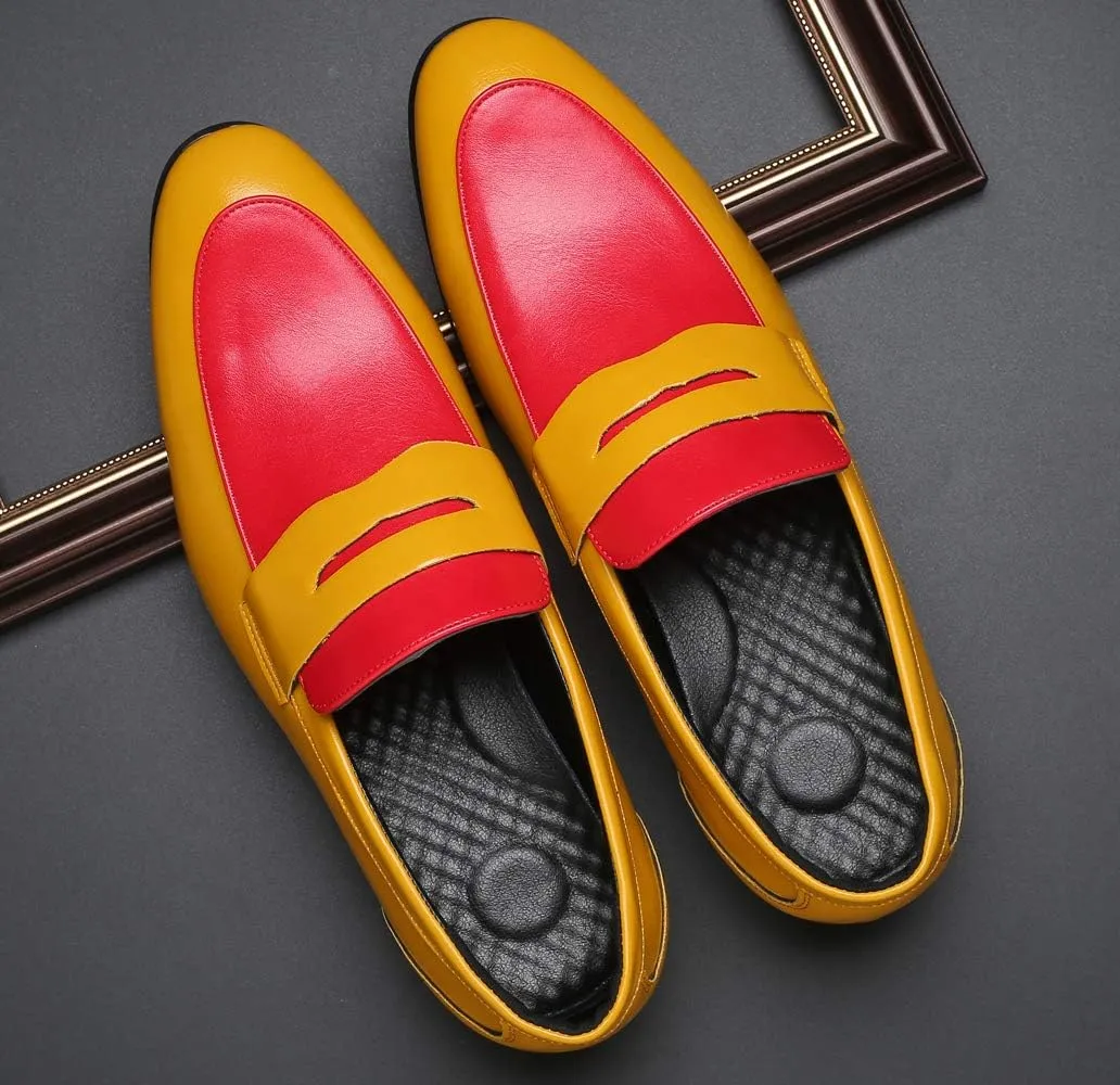 Mens Penny Loafers Stylish Casual Driving Slip on Dress Shoes Moccasins