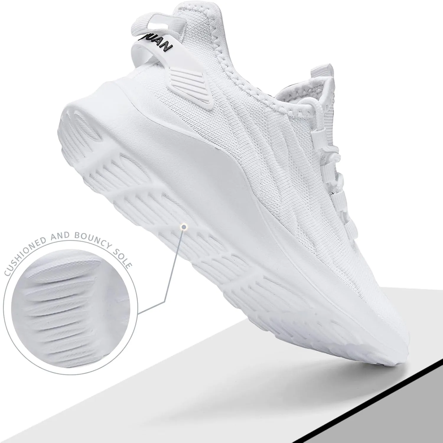 Mens Running Shoes Tennis Sneakers Walking Slip on Gym Workout Athletic Breathable Jogging Sport Casual Shoe