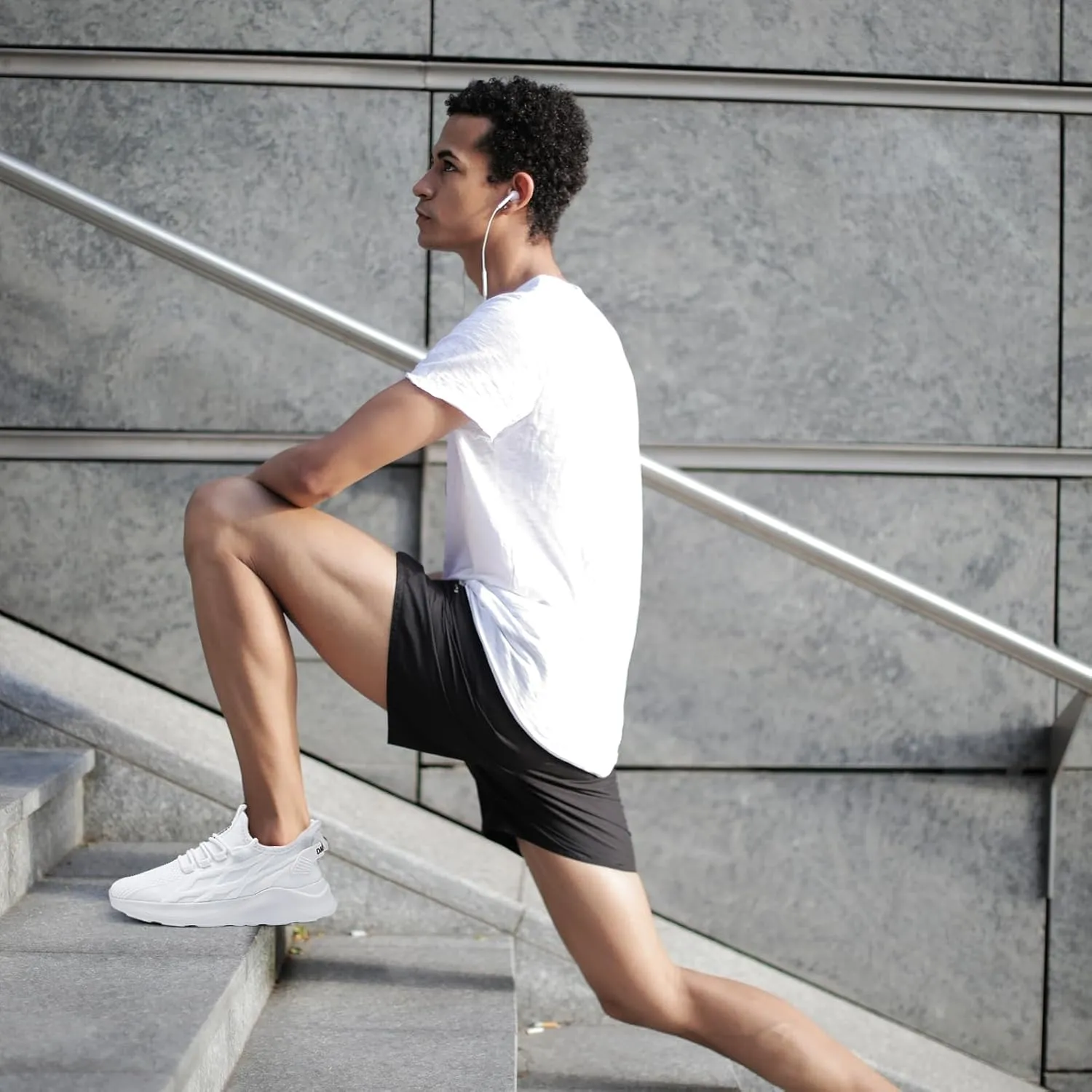 Mens Running Shoes Tennis Sneakers Walking Slip on Gym Workout Athletic Breathable Jogging Sport Casual Shoe