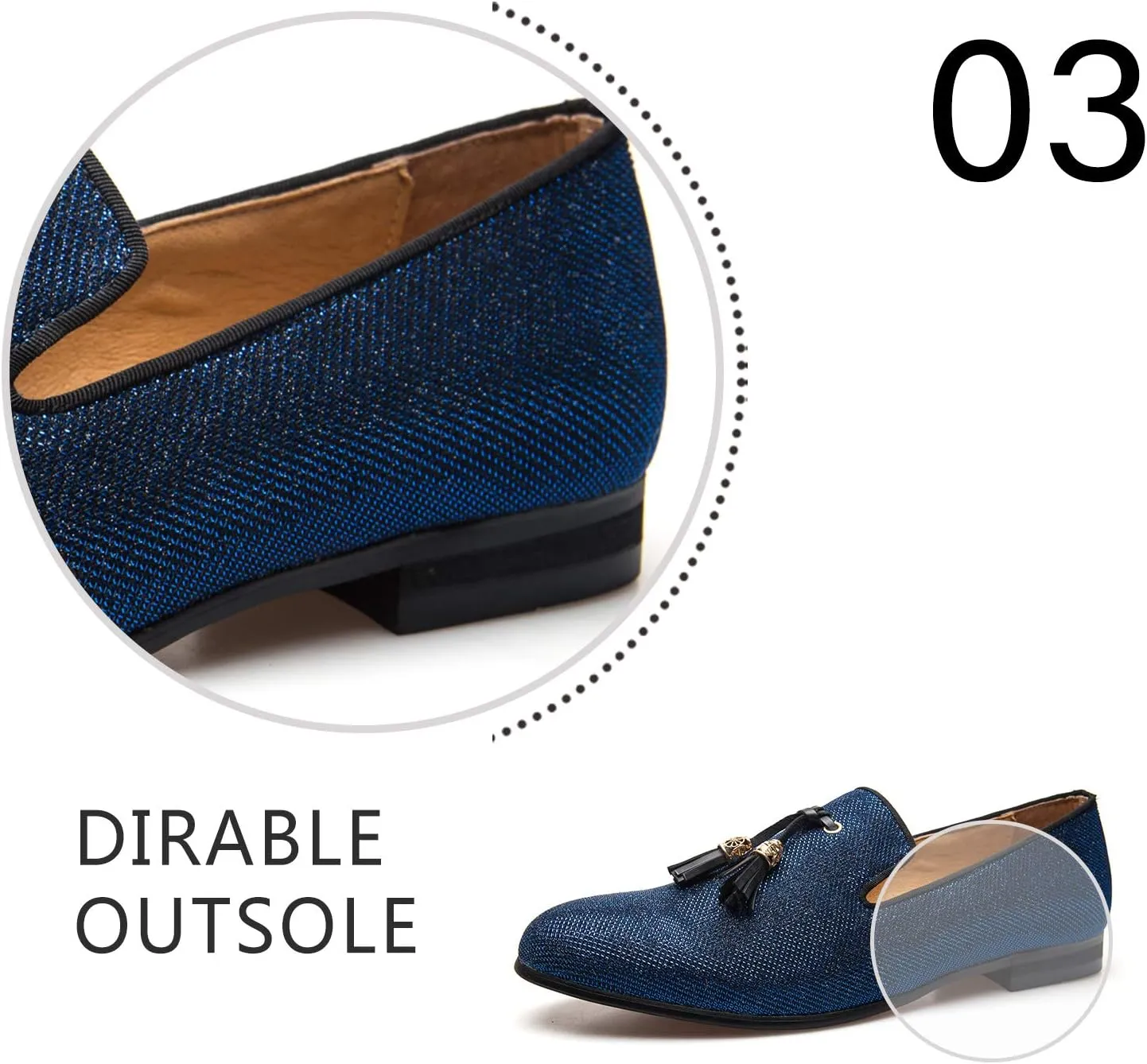 Men's Vintage Velvet Embroidery Noble Loafer Shoes Slip-on Loafer Smoking Slipper Tassel Loafer