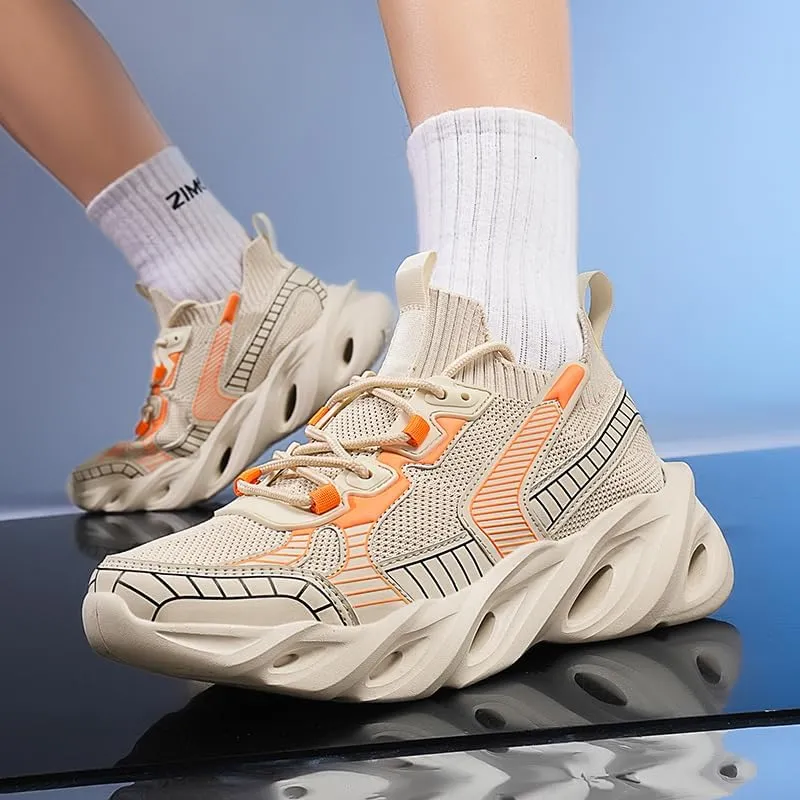Men's Walking Shoes Fashion Sneakers Breathable Casual Running Non Slip Mesh Comfortable Outdoor Sport Shoe