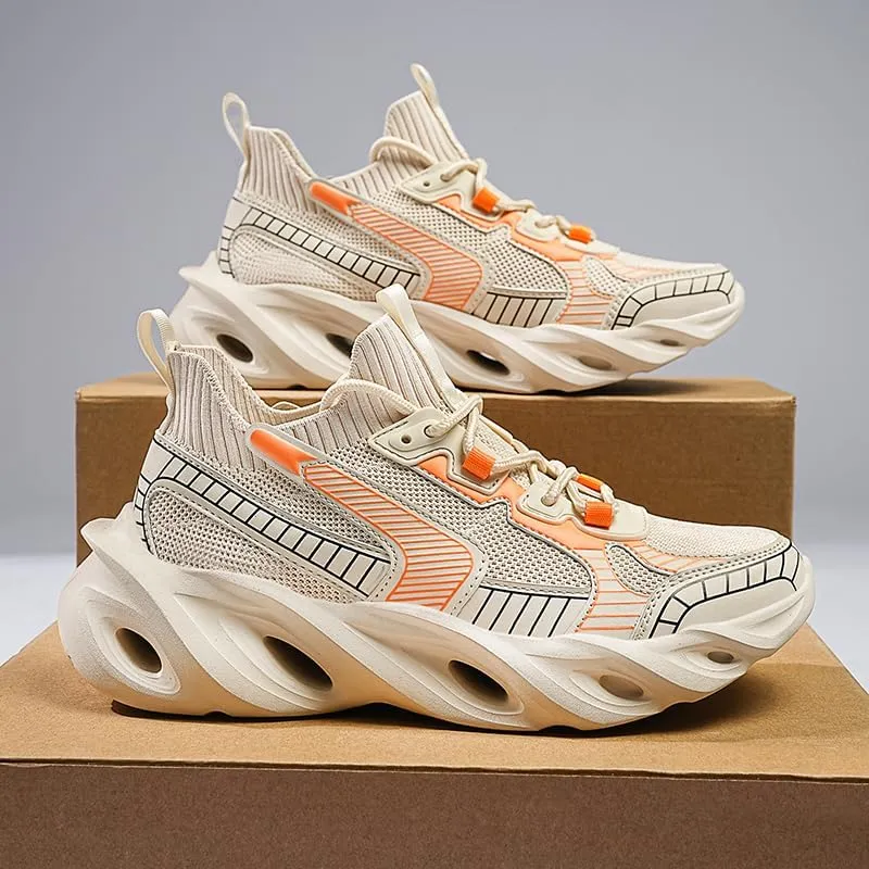 Men's Walking Shoes Fashion Sneakers Breathable Casual Running Non Slip Mesh Comfortable Outdoor Sport Shoe