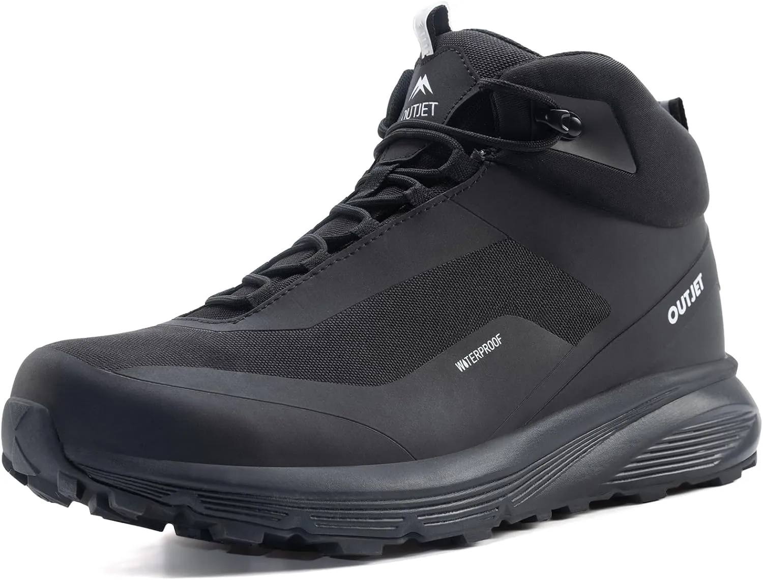 Men's Waterproof Hiking Boots Lightweight Comfortable Breathable Outdoor All-Terrain Trekking Ankle Boots