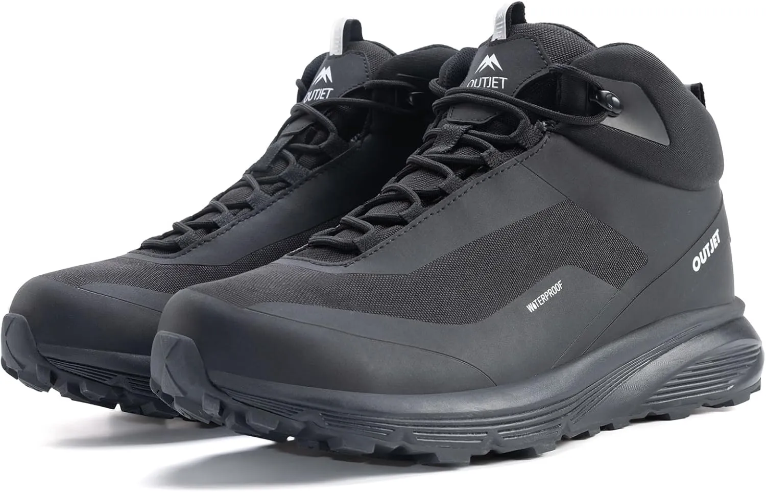 Men's Waterproof Hiking Boots Lightweight Comfortable Breathable Outdoor All-Terrain Trekking Ankle Boots