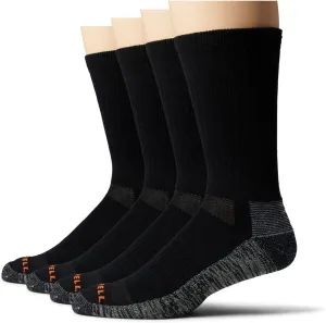 Merrell unisex-adult Durable Everyday Work Crew Socks 3 and 6 Pairs Anti odor Cotton