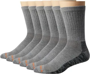 Merrell unisex-adult Durable Everyday Work Crew Socks 3 and 6 Pairs Anti odor Cotton