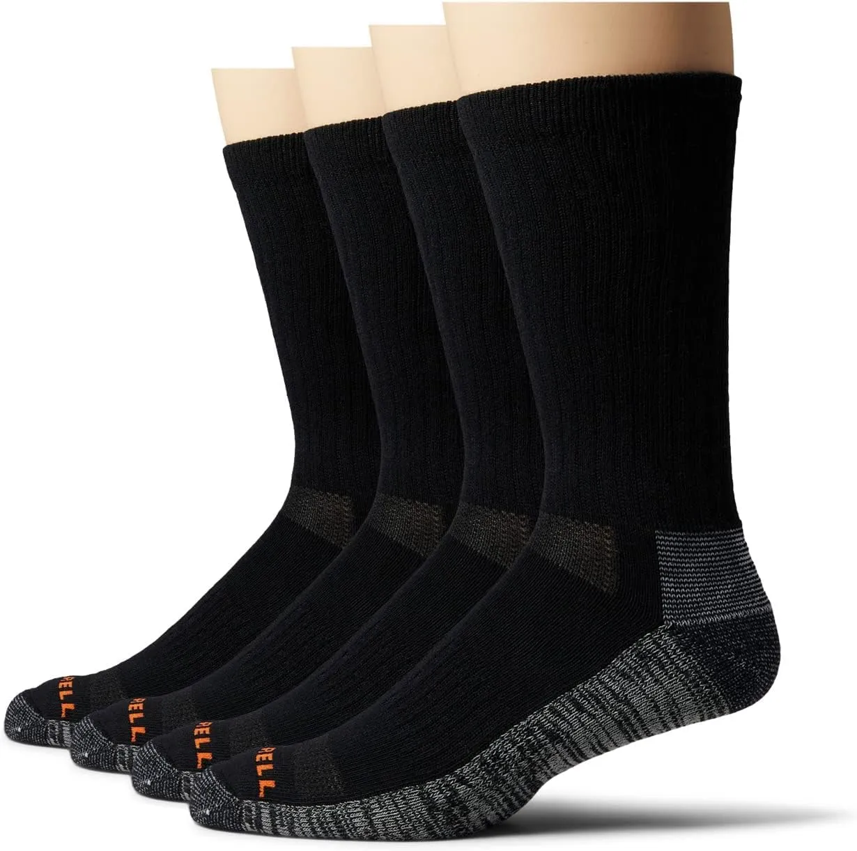 Merrell unisex-adult Durable Everyday Work Crew Socks 3 and 6 Pairs Anti odor Cotton