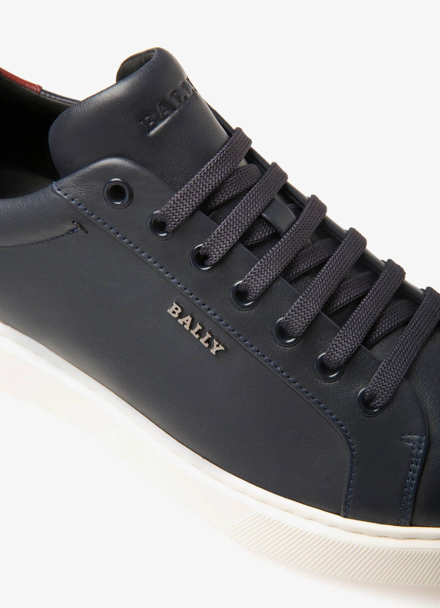 Miky Leather Sneakers In Navy