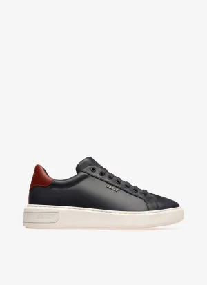 Miky Leather Sneakers In Navy