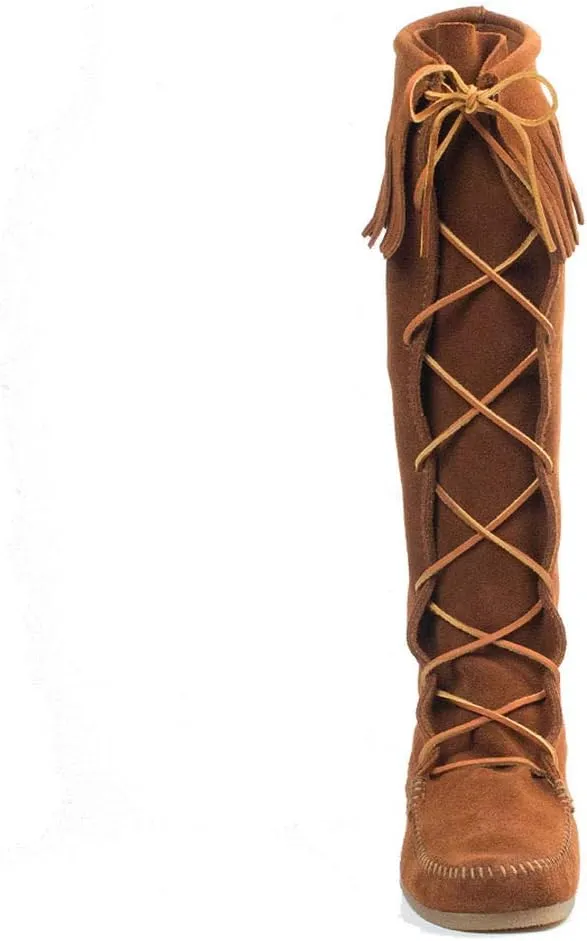 Minnetonka Men's Front Lace Knee High Boot