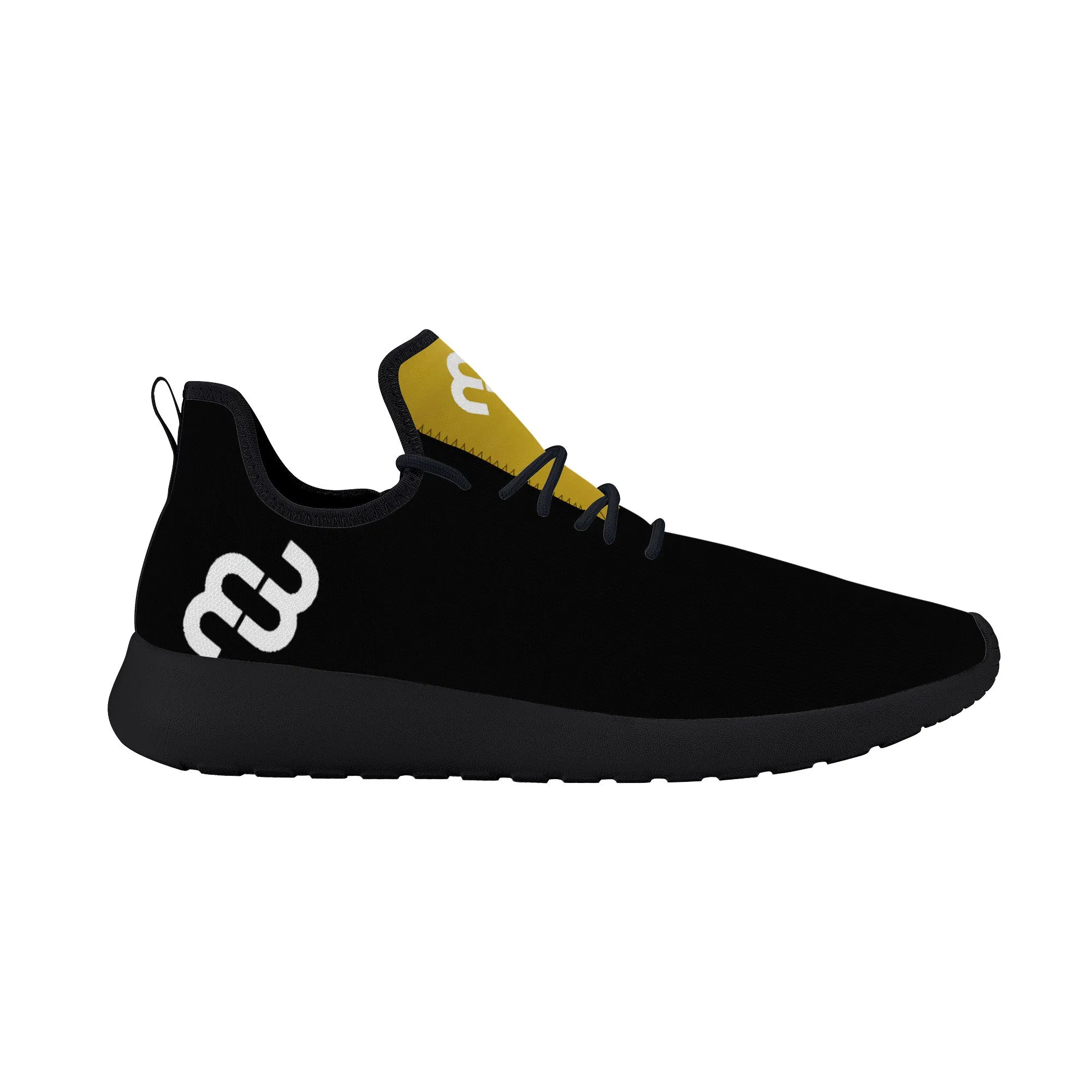 Money Mesh Bushae Knit SF_F39 Season clearance - Sneaker Black Positive feedback Lightweight Gold