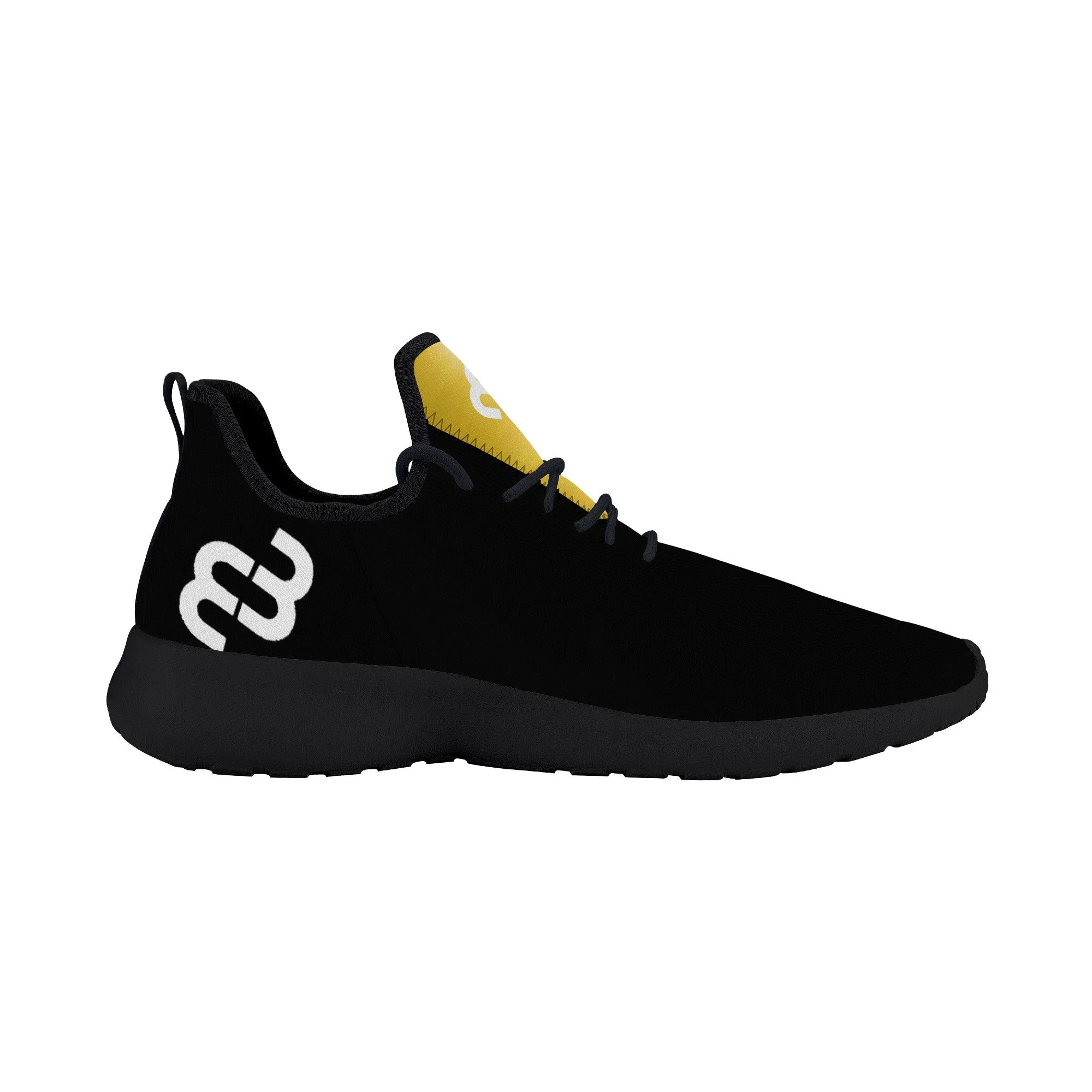 Money Mesh Bushae Knit SF_F39 Season clearance - Sneaker Black Positive feedback Lightweight Gold