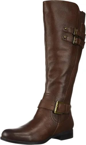 Naturalizer Women's Jessie Knee High Buckle Detail Riding Boot