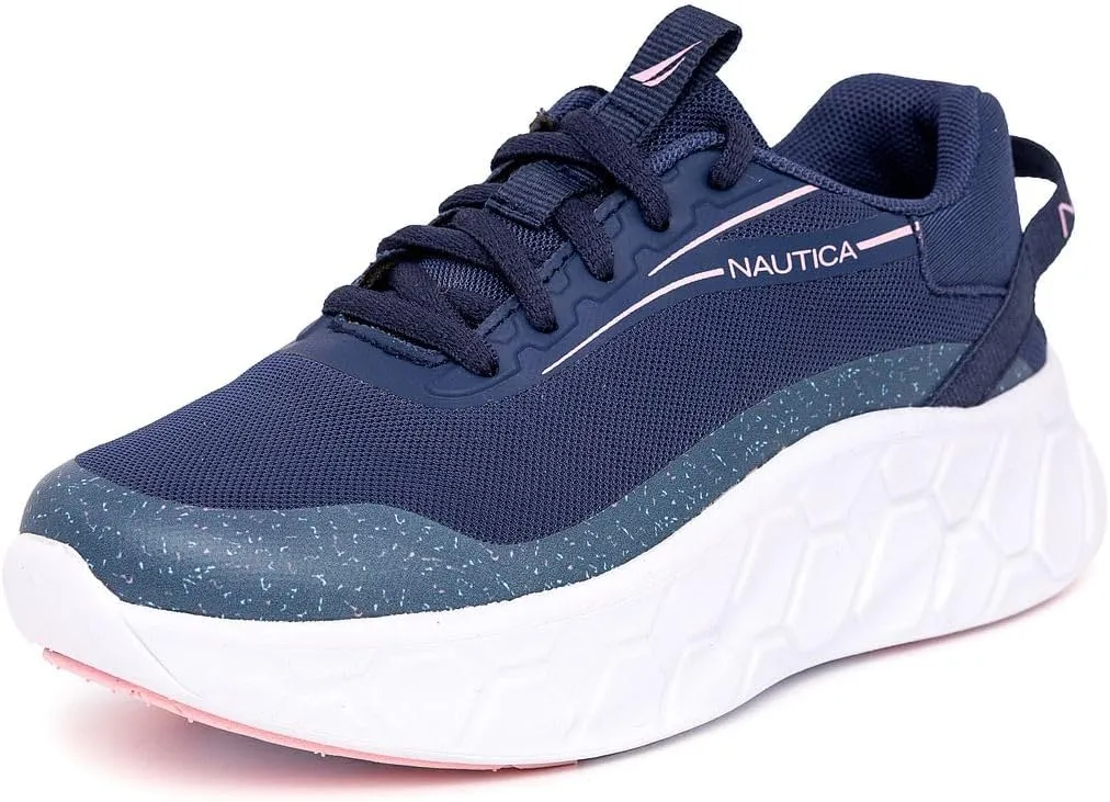 Nautica Kids Girls Metallic Fashion Sneaker Lace-Up Athletic Running Shoe I kappil I (Big Kid - Little Kid - Toddler)