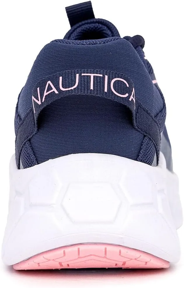 Nautica Kids Girls Metallic Fashion Sneaker Lace-Up Athletic Running Shoe I kappil I (Big Kid - Little Kid - Toddler)