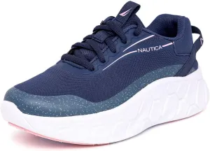 Nautica Kids Girls Metallic Fashion Sneaker Lace-Up Athletic Running Shoe I kappil I (Big Kid - Little Kid - Toddler)