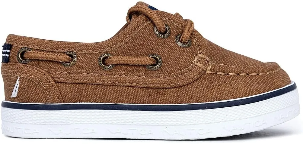Nautica Kid's Spinnaker Youth Boat Shoe Casual Loafer 2 Eye Lace (Little Kid/Big Kid)