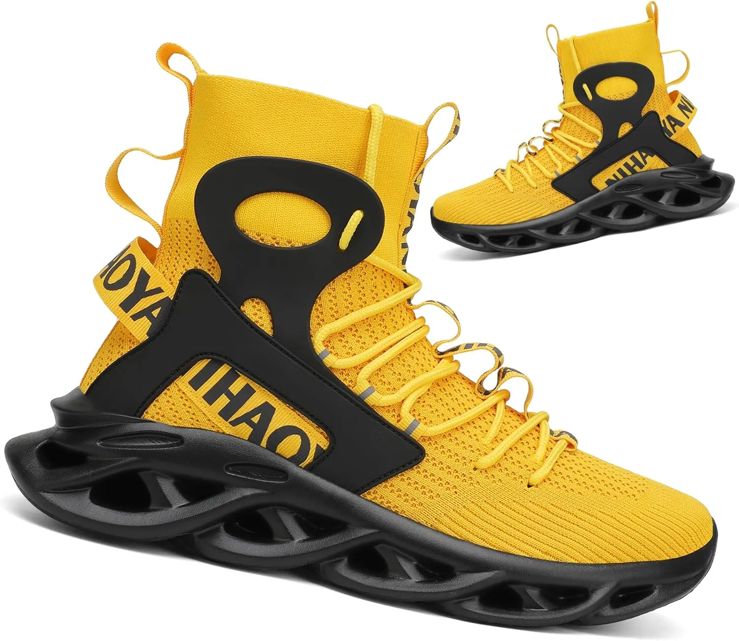 Nihaoya Mens Tennis Shoes Breathable Athletic Sneakers Lightweight Sport Shoes for Workout Walking