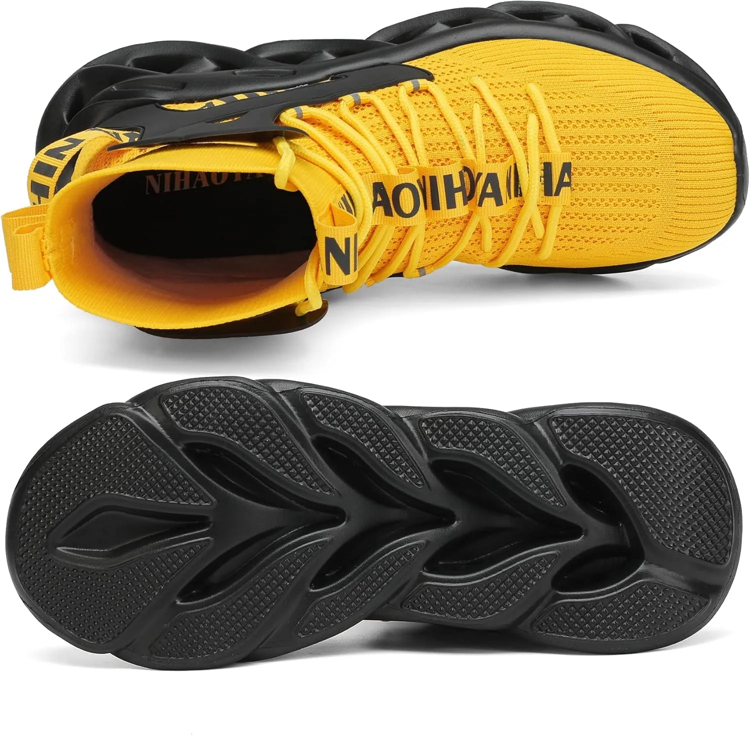 Nihaoya Mens Tennis Shoes Breathable Athletic Sneakers Lightweight Sport Shoes for Workout Walking