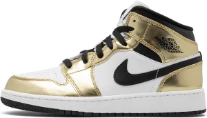 Nike Youth Air Jordan 1 Mid Se GS Electro Orange