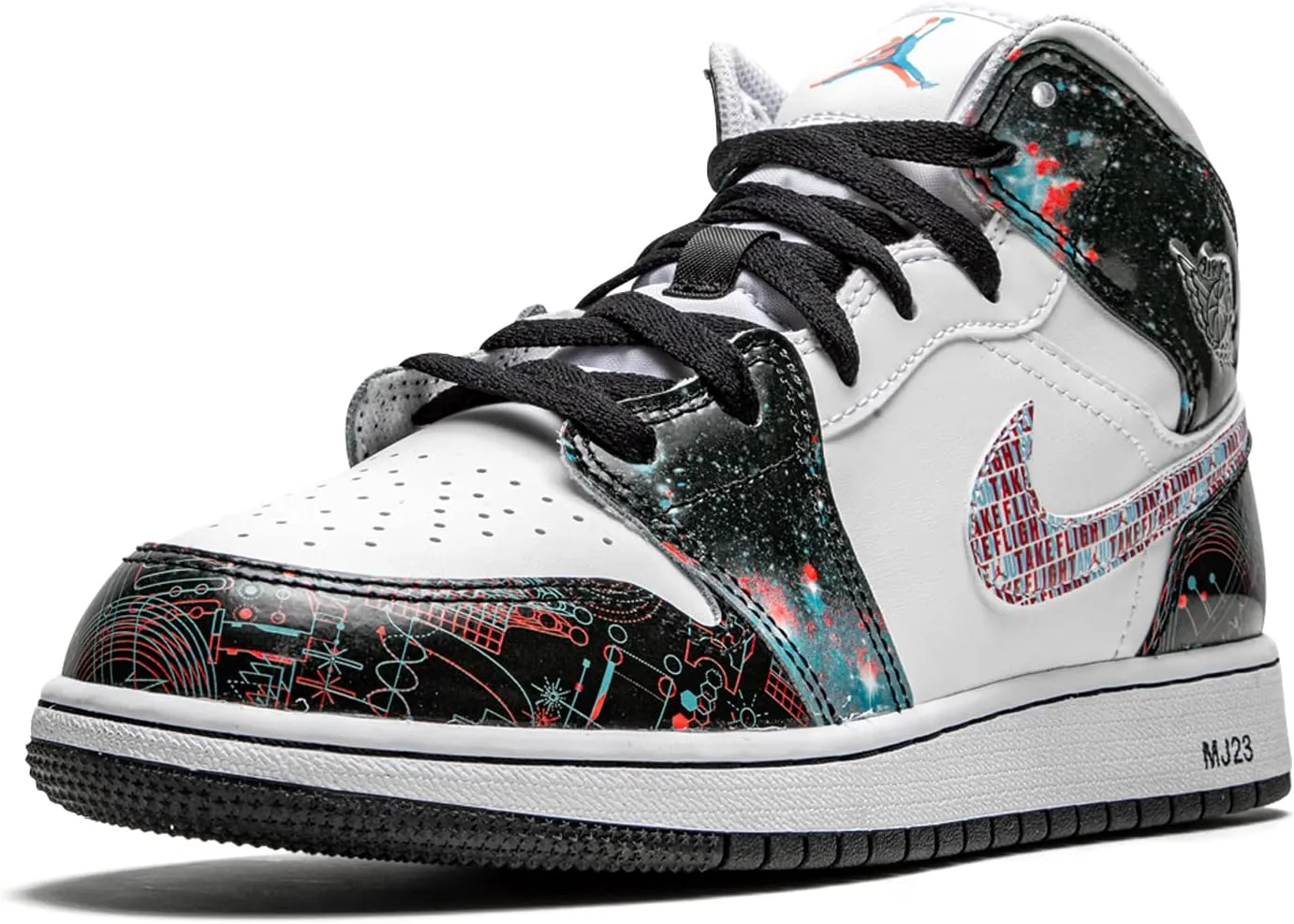 Nike Youth Air Jordan 1 Mid Se GS Electro Orange