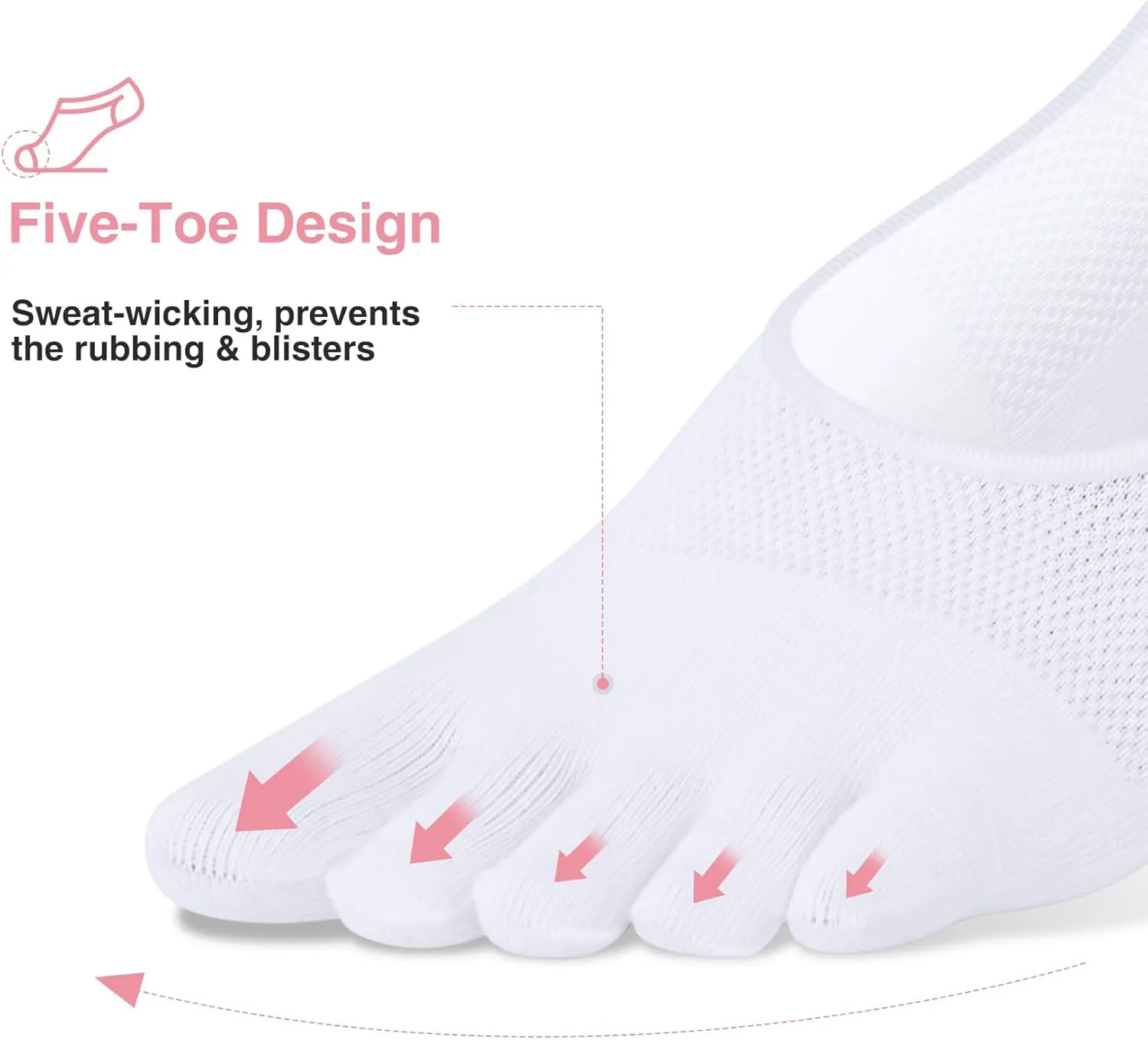 No Show Socks Men - 3 Pairs Low Cut Ankle Socks, Cotton, Invisible Breathable Compression