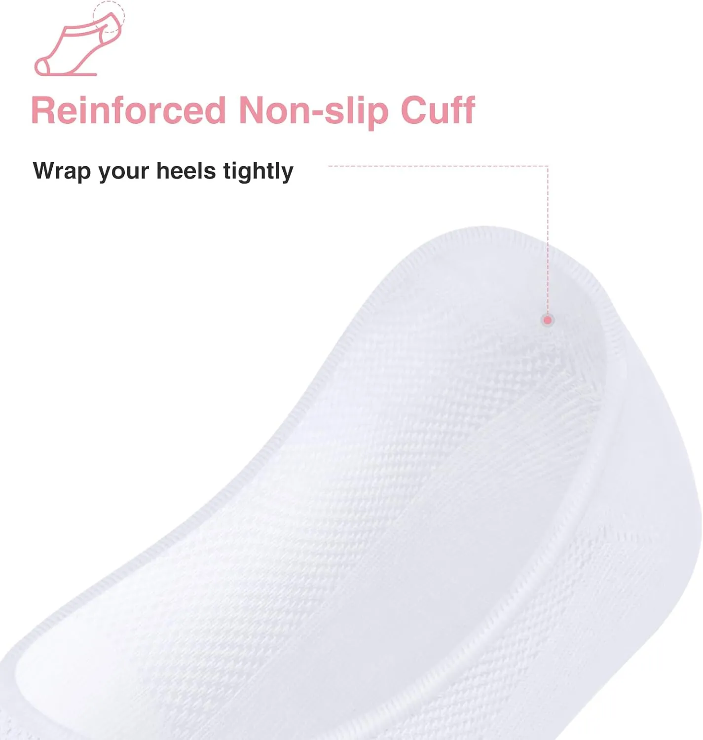 No Show Socks Men - 3 Pairs Low Cut Ankle Socks, Cotton, Invisible Breathable Compression