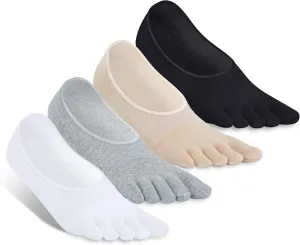 No Show Socks Men - 3 Pairs Low Cut Ankle Socks, Cotton, Invisible Breathable Compression