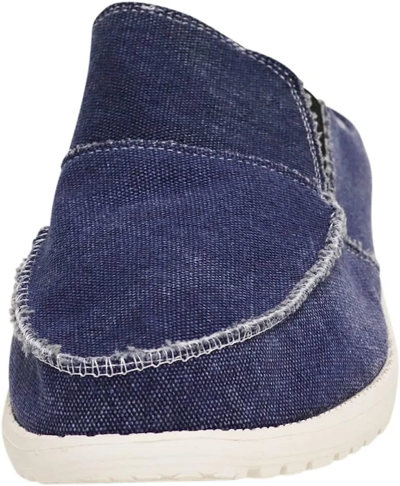 NORTY Mens Canvas Slip On Clog Slipper Shoe for Indoor Outdoor with Durable Sole